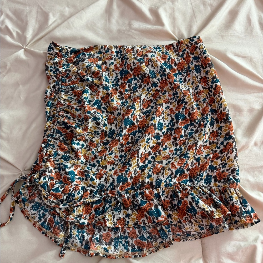 SHEIN Multicolor Floral Print Fabric